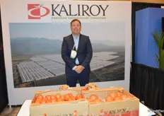 Tom Lyons with Kaliroy who grows round, Roma and grape tomatoes in Mexico. The company is fully vertically integrated and now directly sells to foodservice and retail.